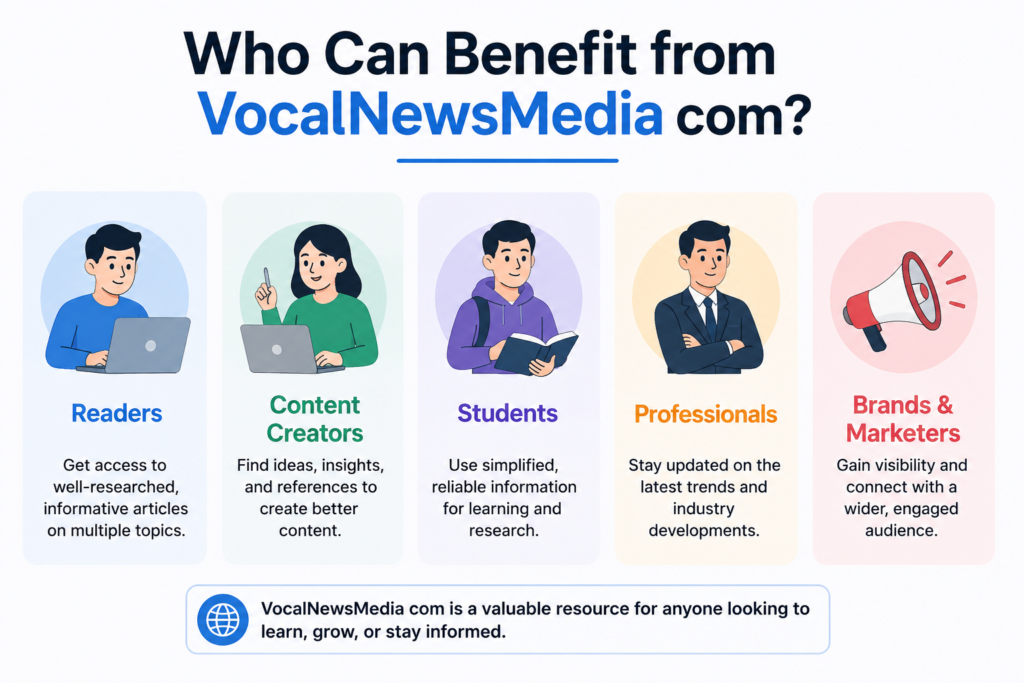 Who Can Benefit from VocalNewsMedia com?